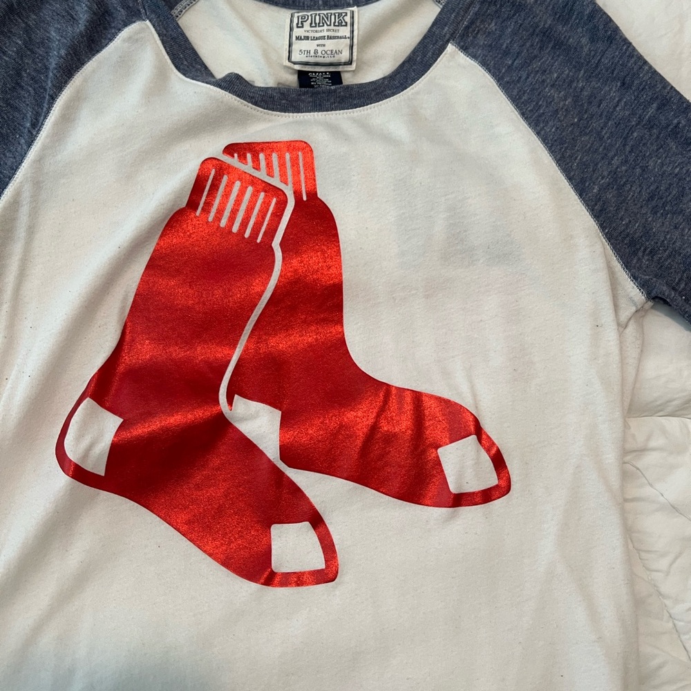 PINK Victoria's Secret Red and White Athletic T!